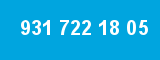 931 722 18 05 931 722 18 05
